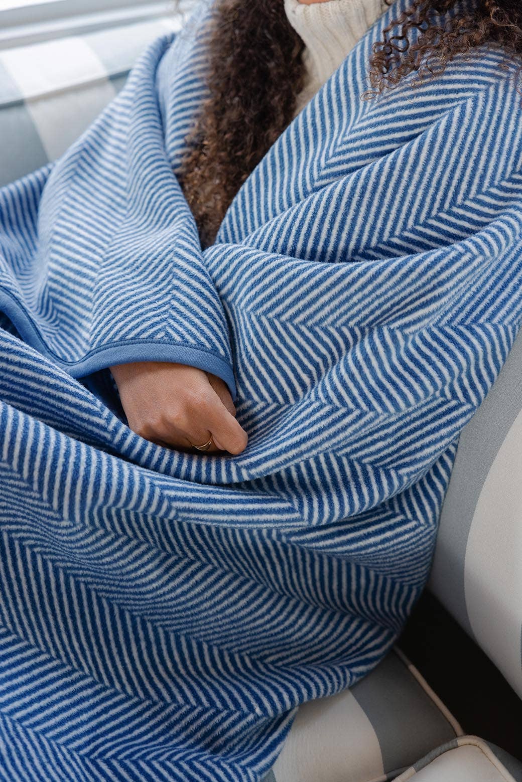 Jacquard Herringbone Blanket