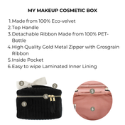 My Makeup Quilted Velvet Cosmetic Box
