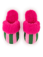 COZY STRIPED SLIPPERS