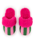 COZY STRIPED SLIPPERS