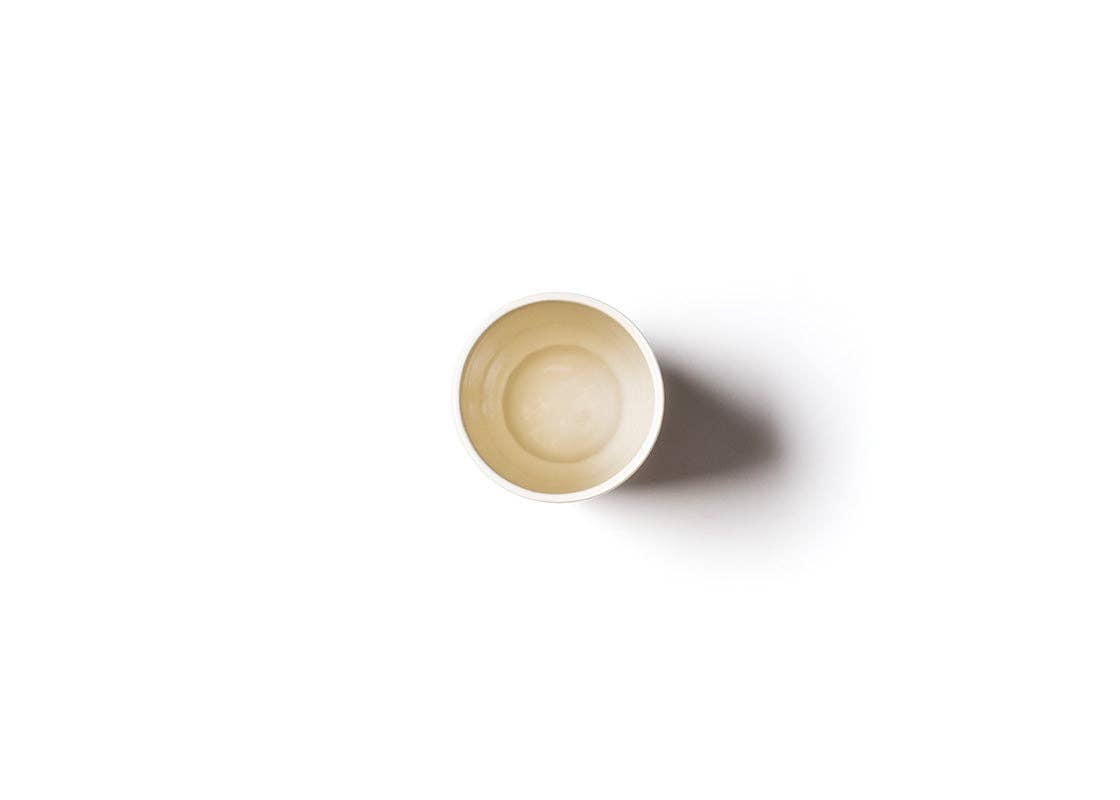 White Medium Cylinder Vase with Knobbed Foot