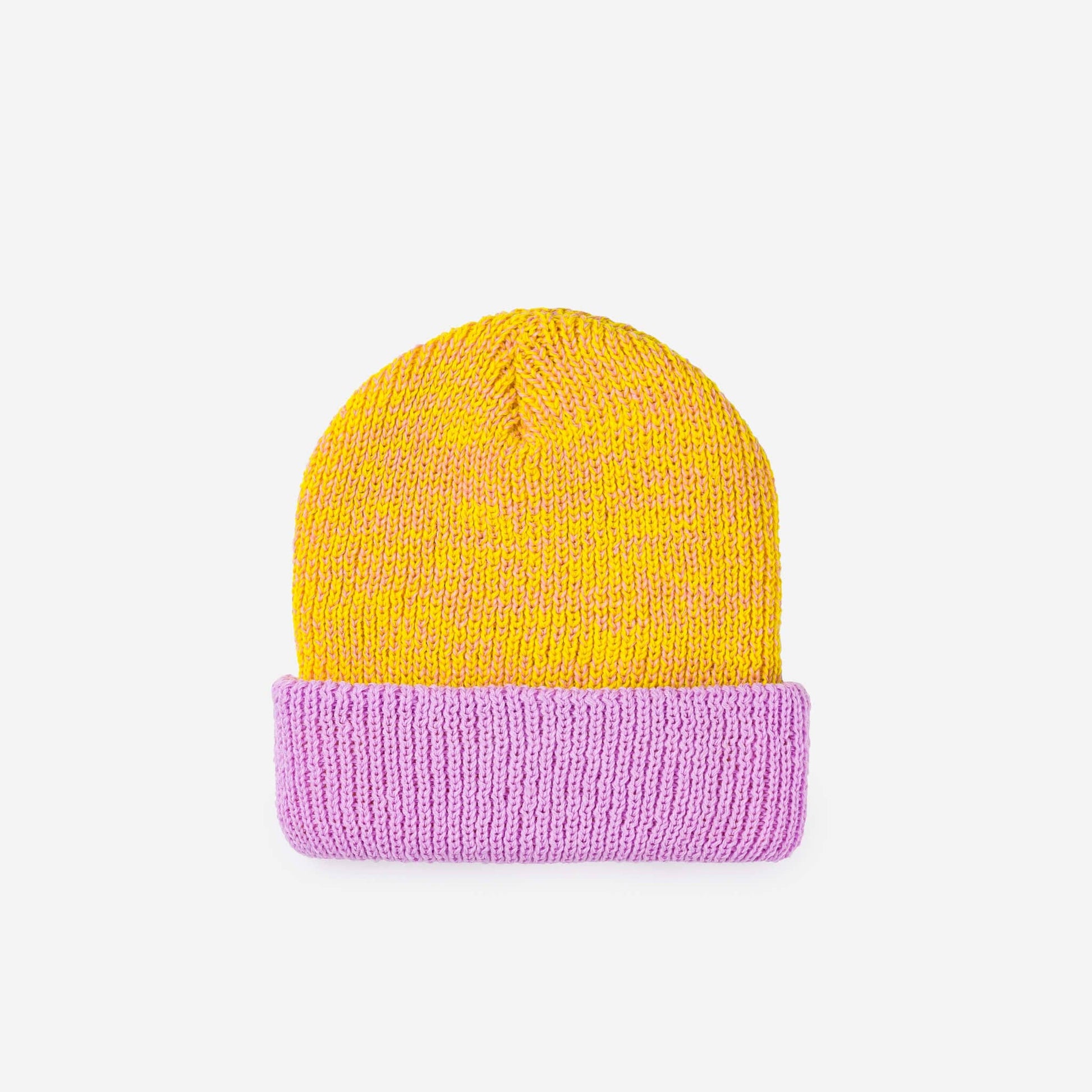 Colorblock Plush Knit Beanie