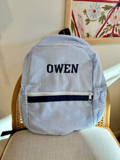 Medium Cotton Backpack with Side Pockets