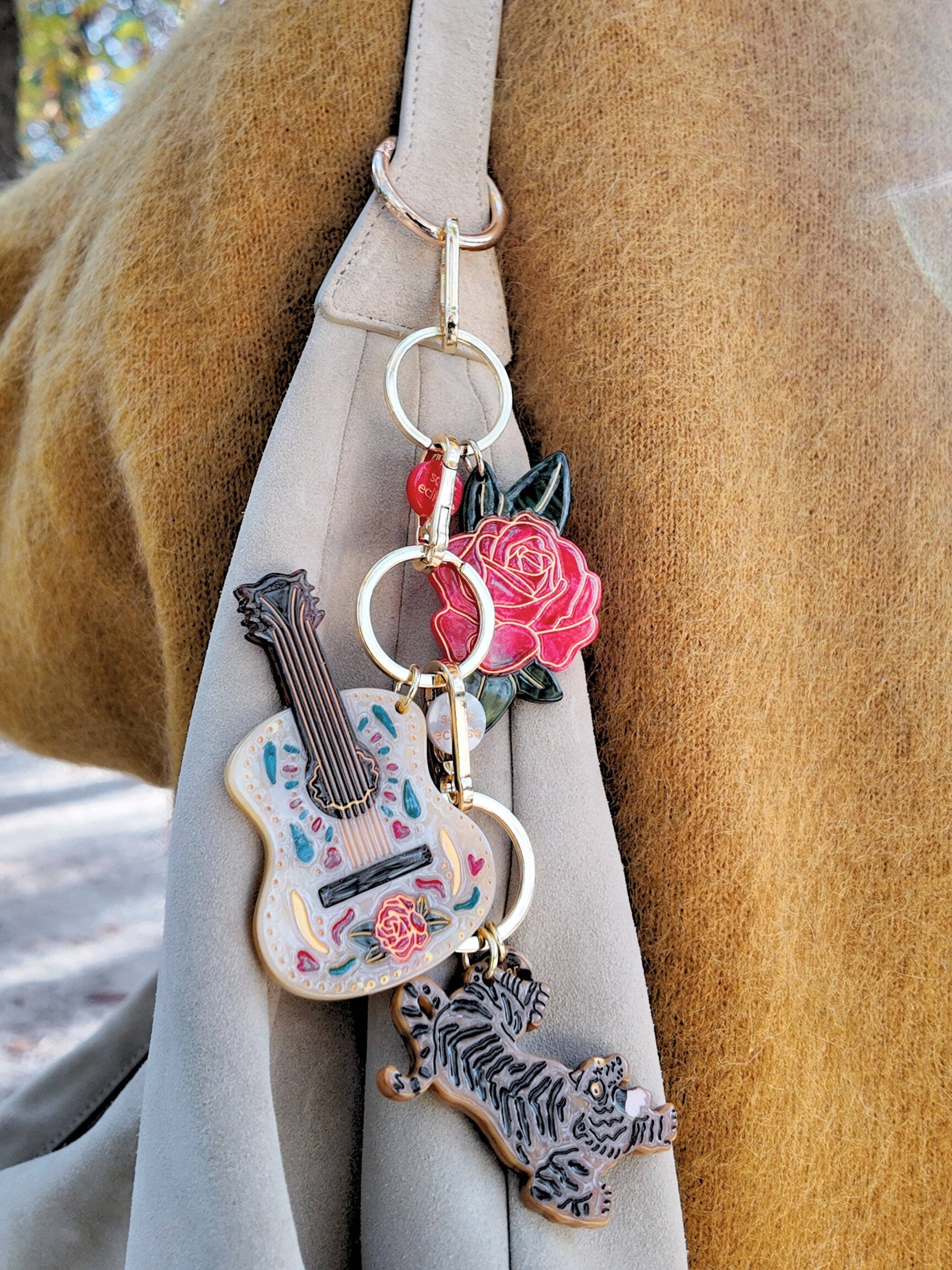Rose Bag Charm + Keychain
