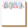 "NEWS" Mahjong Tiles with Flowers Luxe Notepad