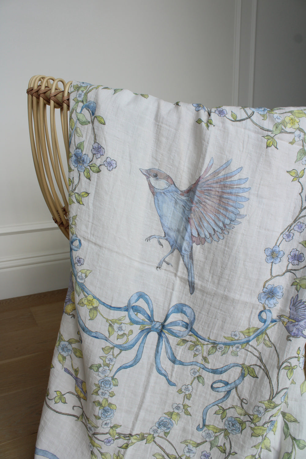 Ribbon Garden Muslin Blanket
