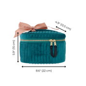 My Makeup Quilted Velvet Cosmetic Box