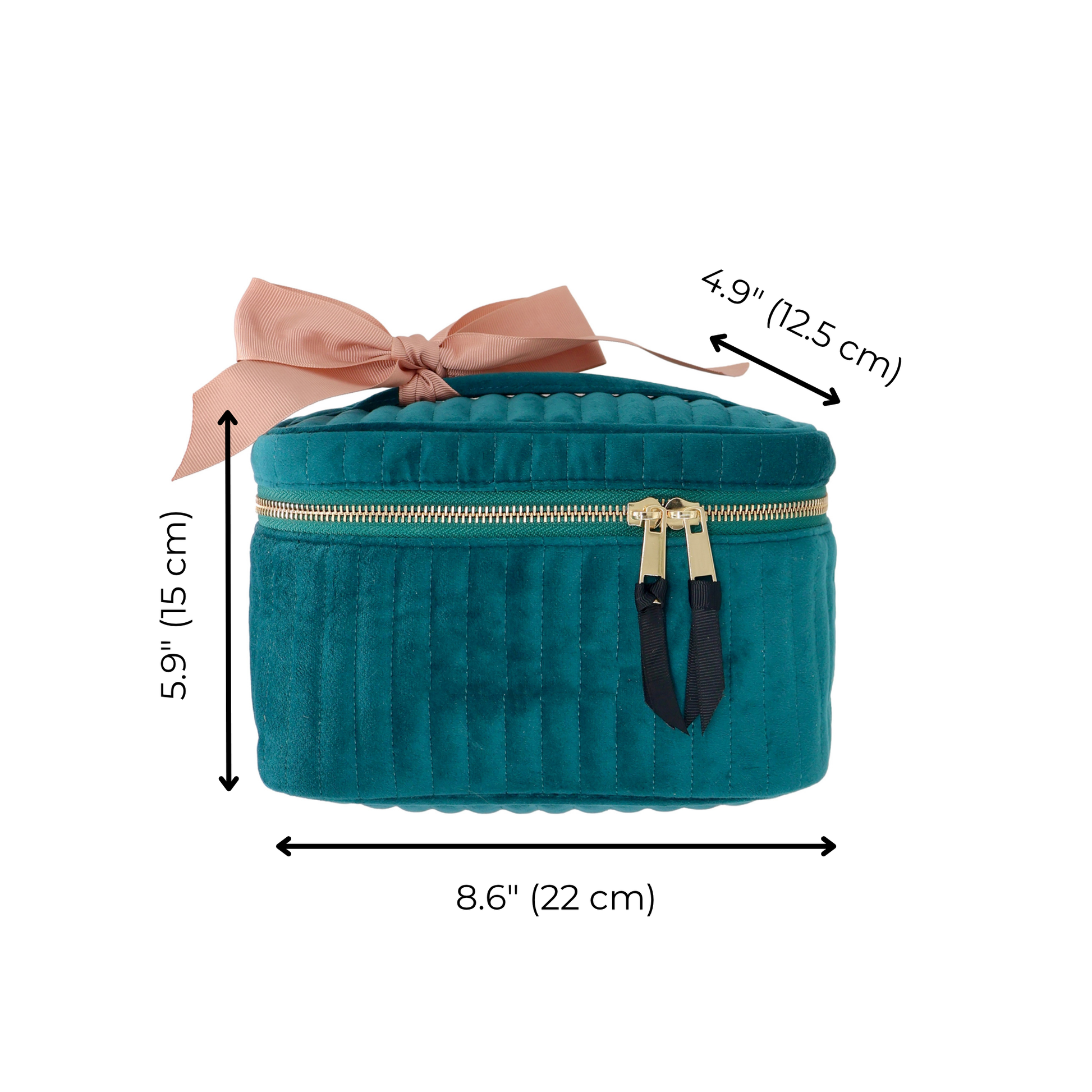 My Makeup Quilted Velvet Cosmetic Box