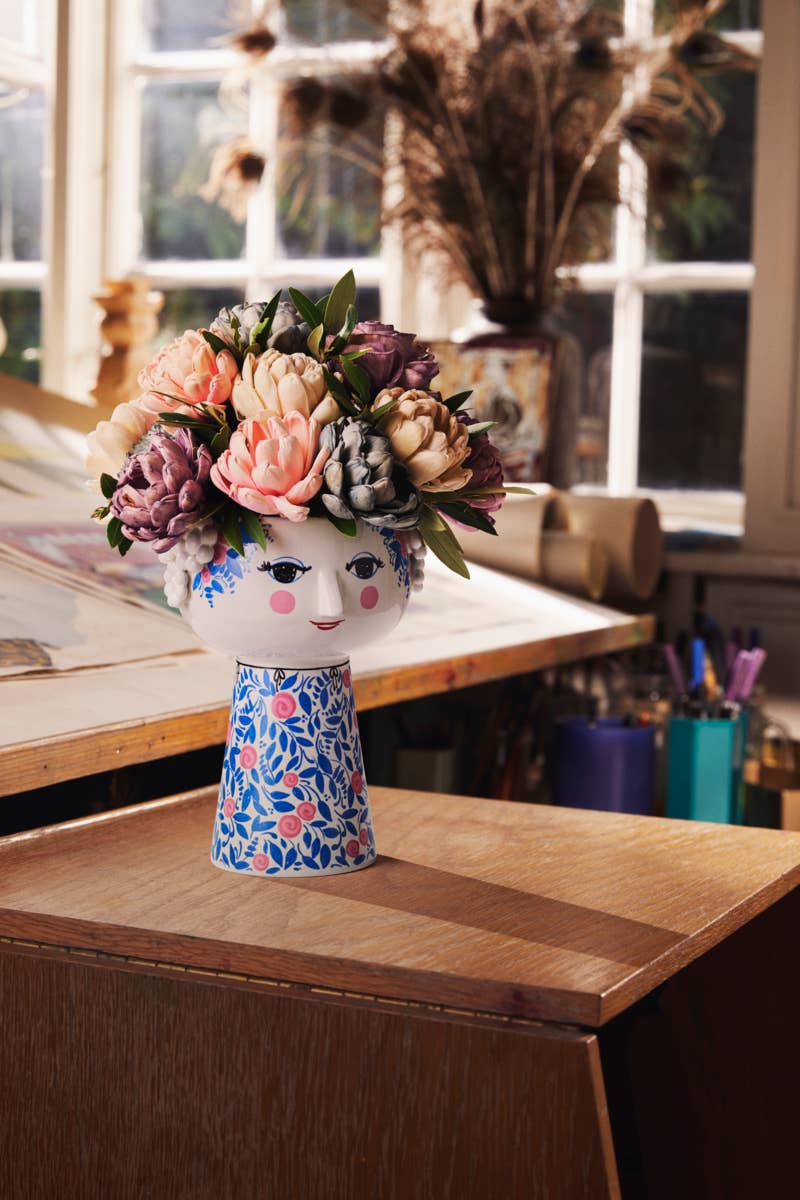 Eva Long Base Ceramic Vase