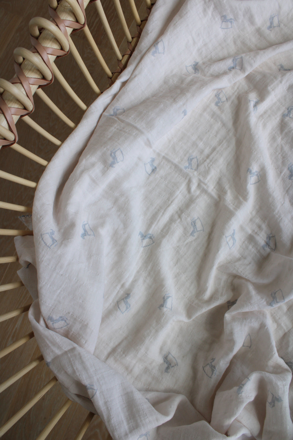 Little Blue Rocker Swaddle Blanket