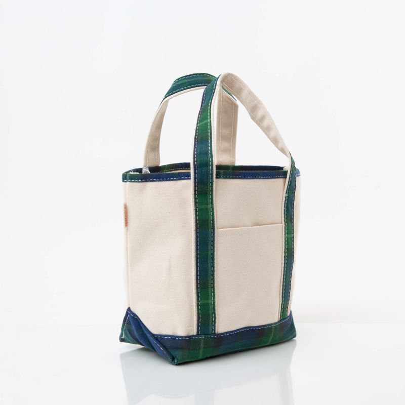 Plaid Open Tote