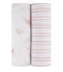 2 Pack Cotton Muslin Swaddle Blanket