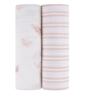 2 Pack Cotton Muslin Swaddle Blanket