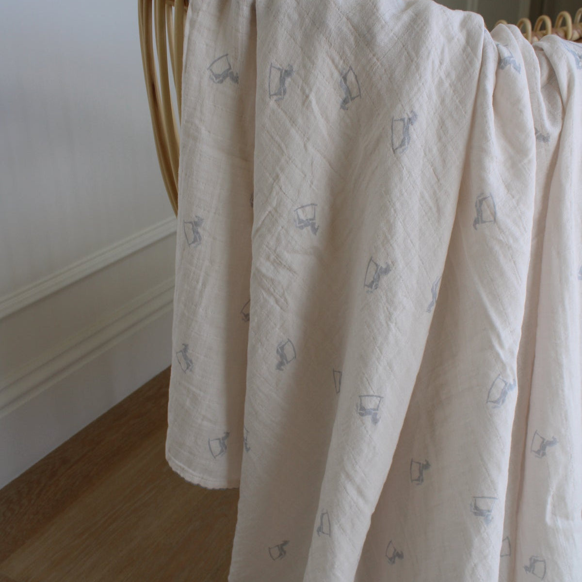 Little Blue Rocker Swaddle Blanket