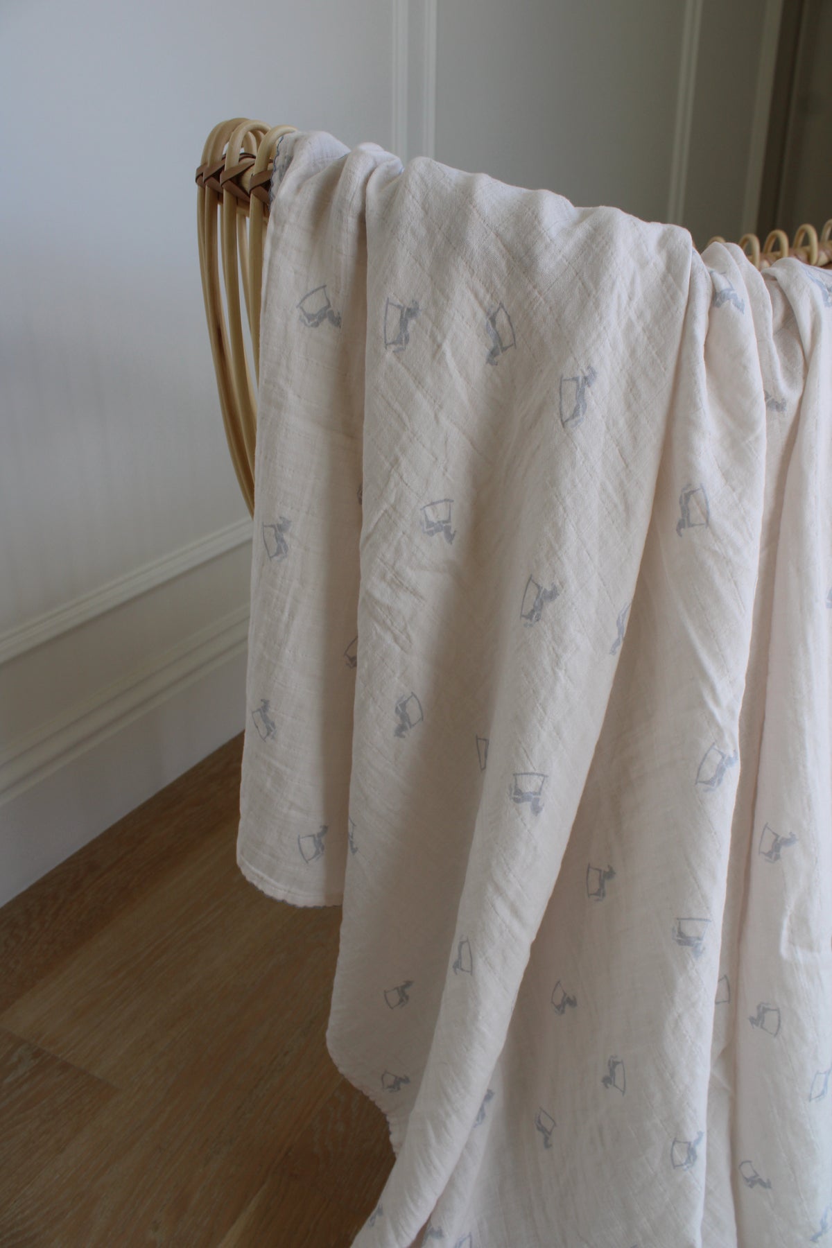 Little Blue Rocker Swaddle Blanket