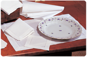 Hemstitched Italian Linen Cocktail Napkins + Embroidery | 4