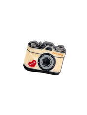 Hand-Painted NY Vintage Camera Claw Clip