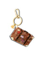 Hand-painted Vintage Luggage Bag Charm + Keychain