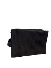 Cotton Waffle Cosmetic Bag, Large
