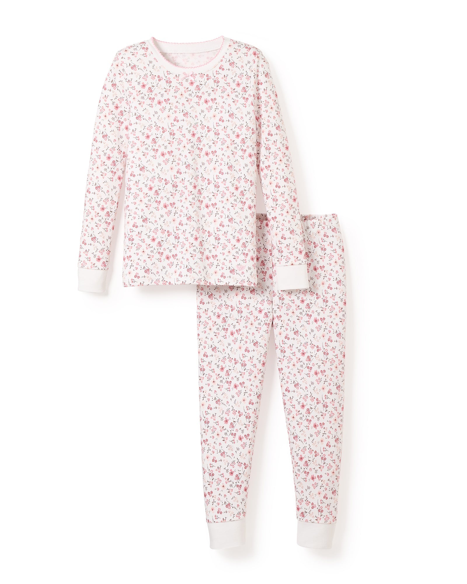 Kid's Pima Snug Fit Pajama Set in Dorset Floral .