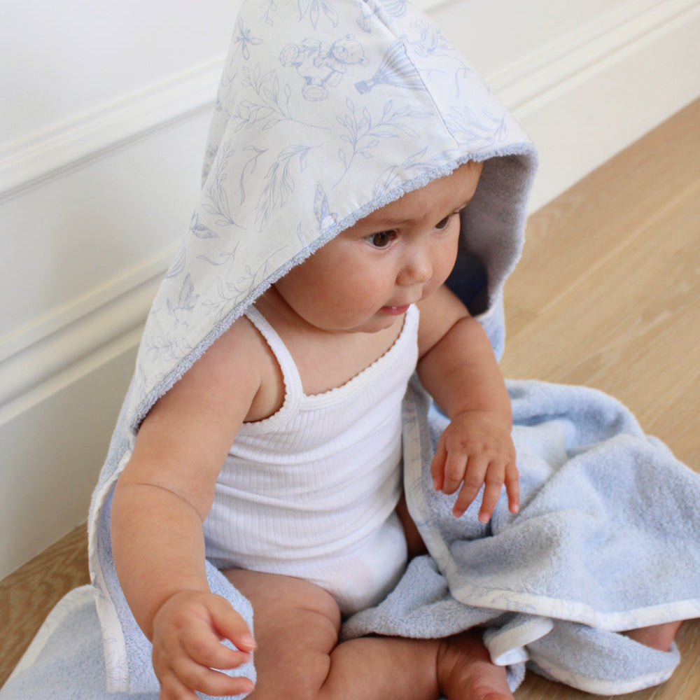 Toile Hooded Bath Towel