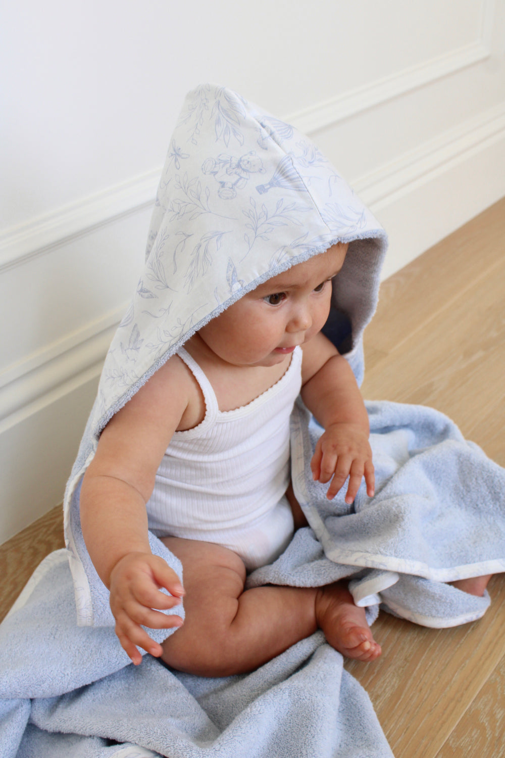 Lattice Hooded Bath Towel