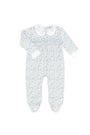 Blue Meadow Smocked Footie