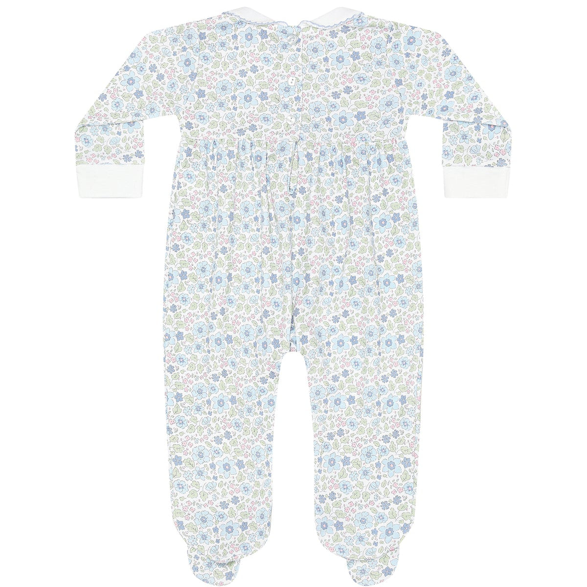 Blue Meadow Smocked Footie