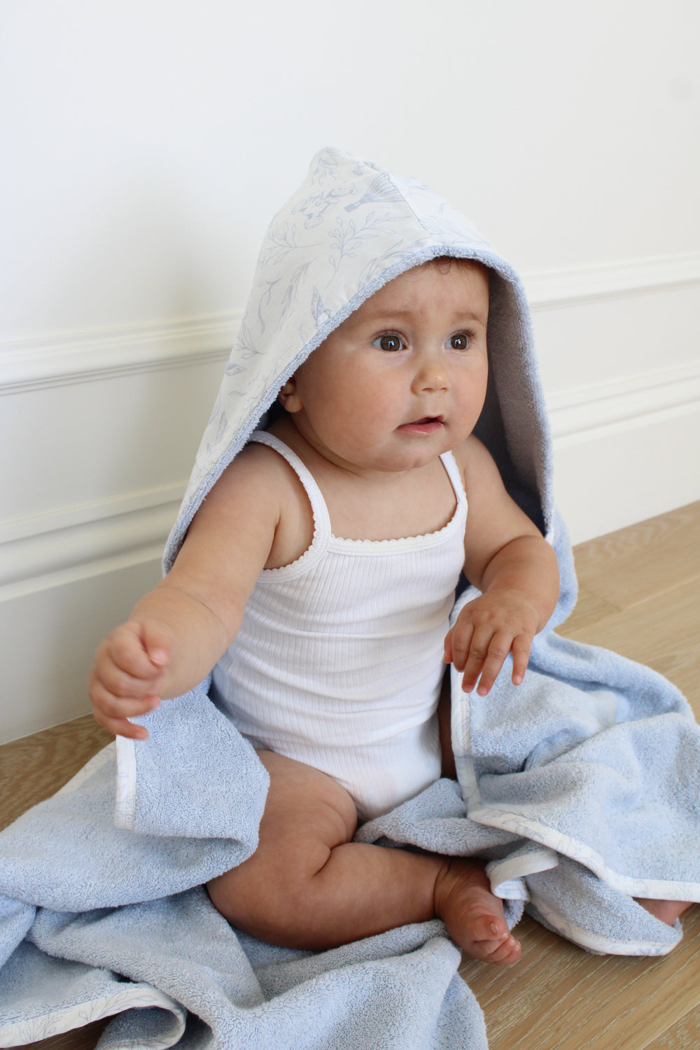 Lattice Hooded Bath Towel