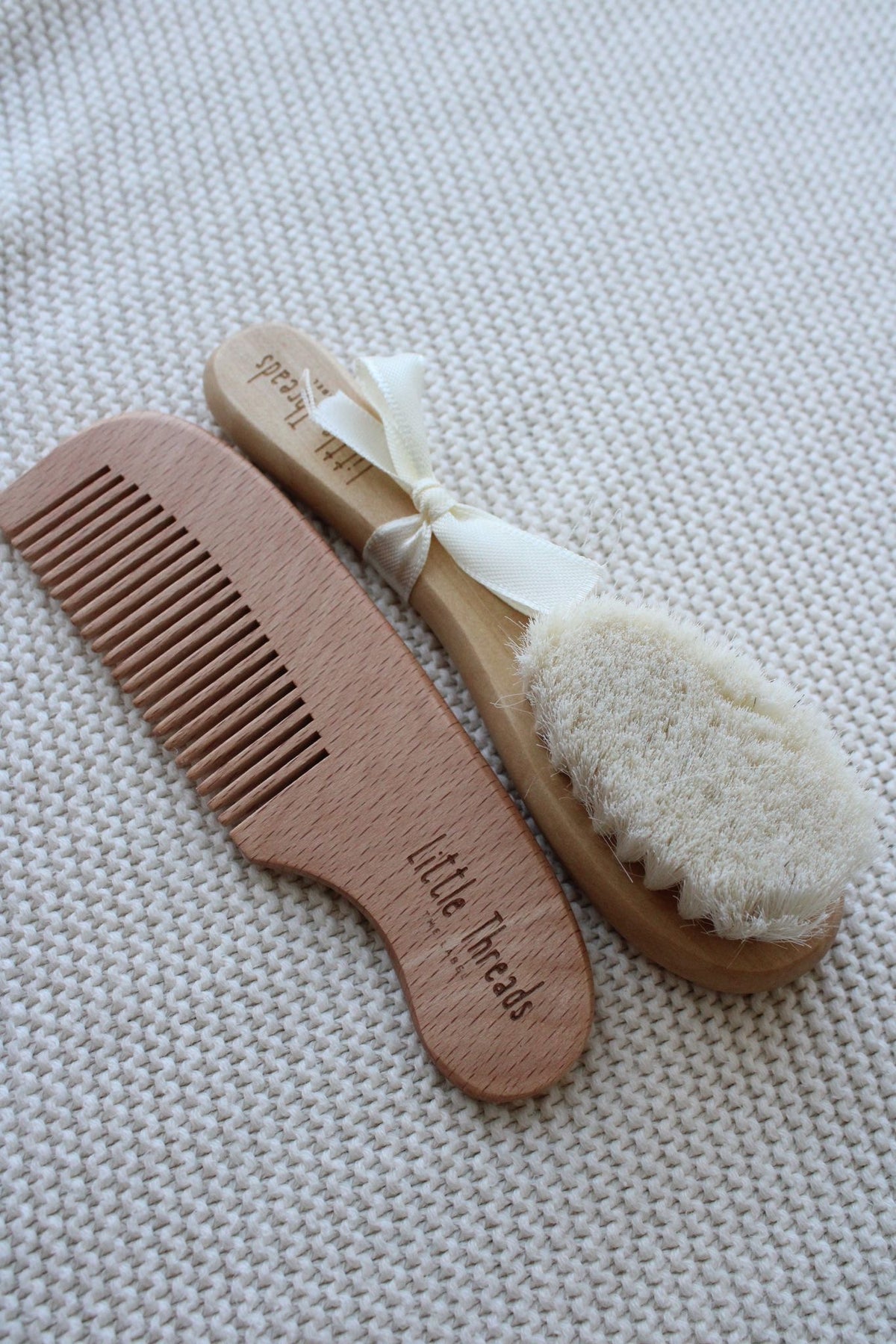 Wooden Baby Brush and Comb Set