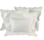 Swiss Dots on Rosepointe Scalloped Border Pillow Shams and Insert