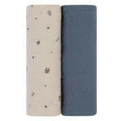 2 Pack Cotton Muslin Swaddle Blanket