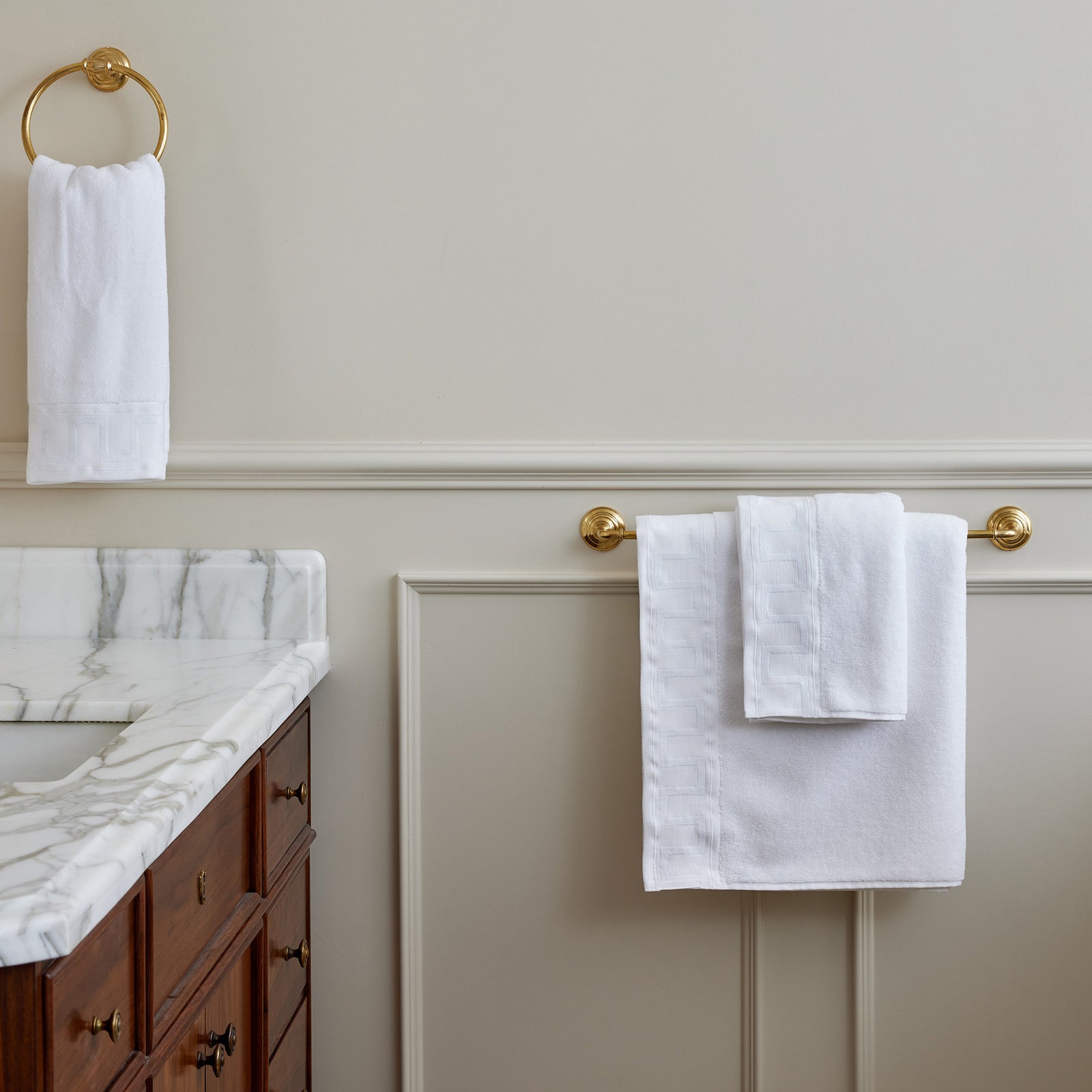Greek Key Hand Towels