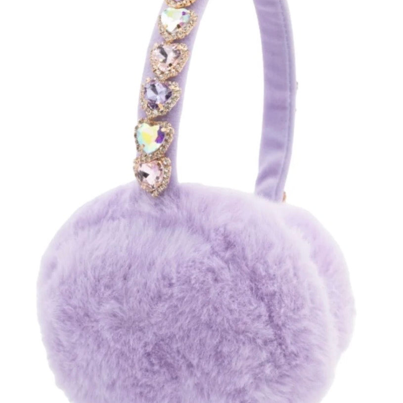 Lavender Bejeweled Earmuffs