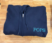 Zip Up Sweatshirt + Embroidery