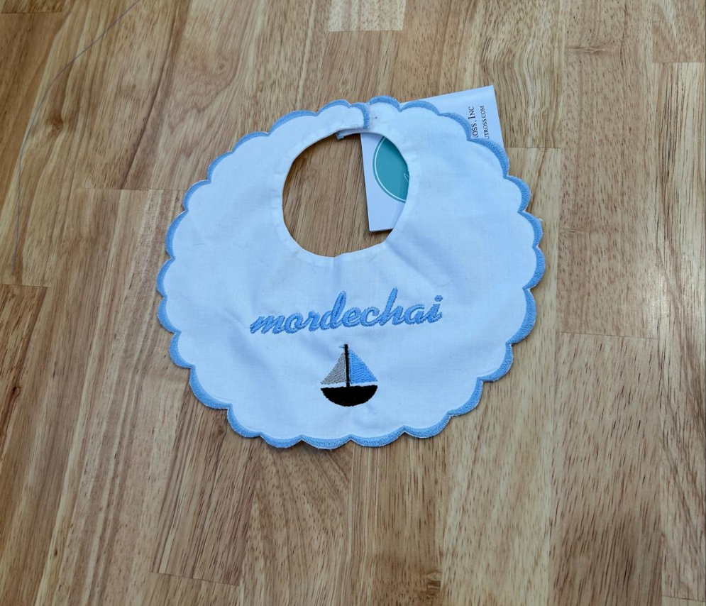 Double Thick Scallop Baby Bibs