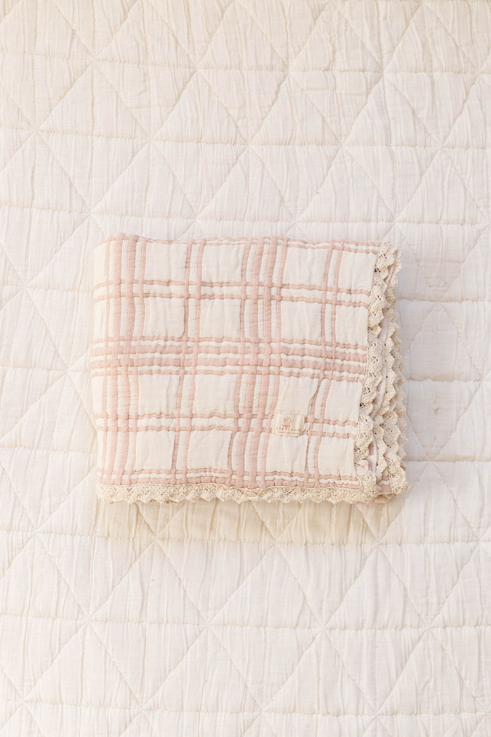 French Plaid Baby Quilt