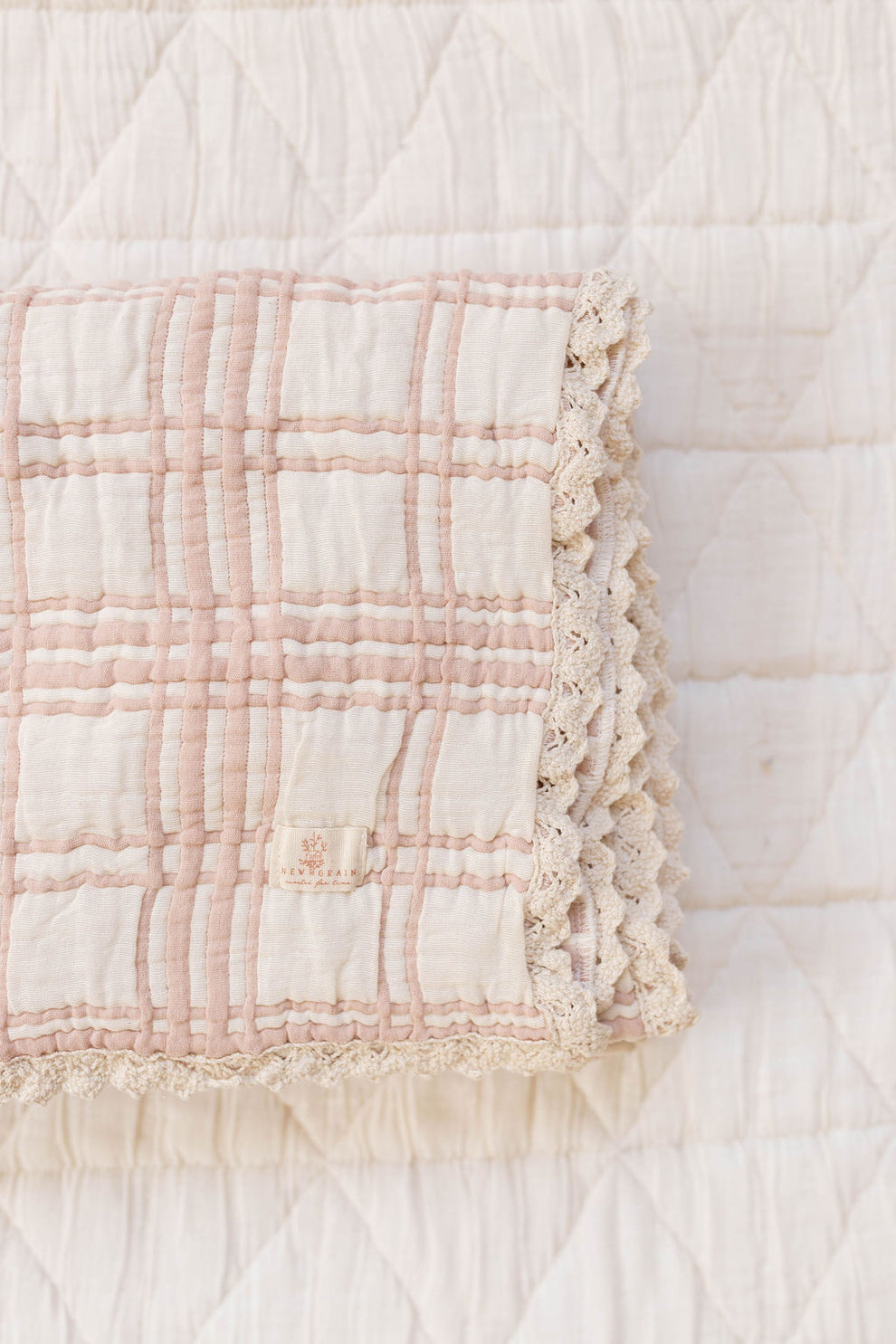 French Plaid Baby Quilt