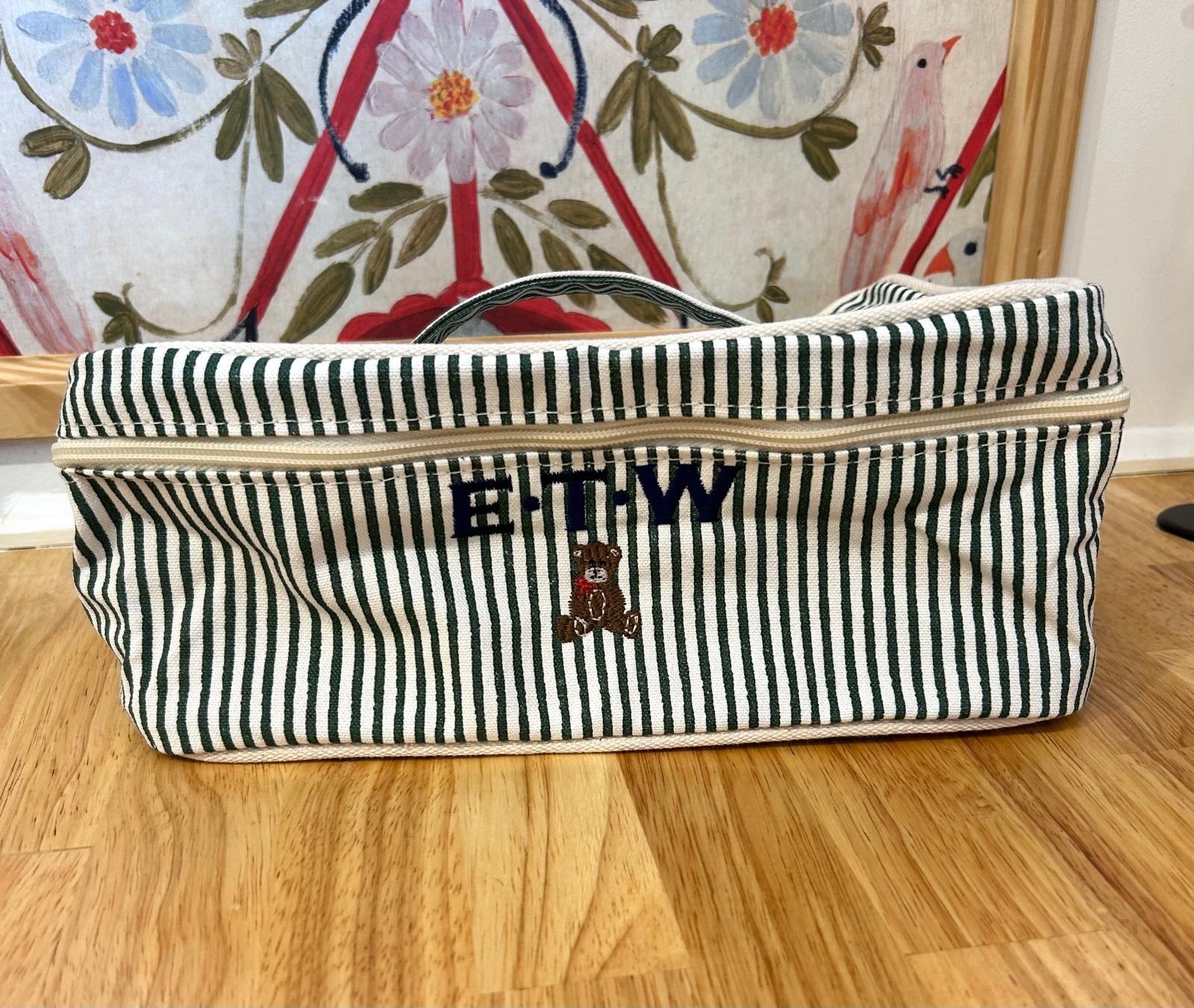 Stripes Train Case