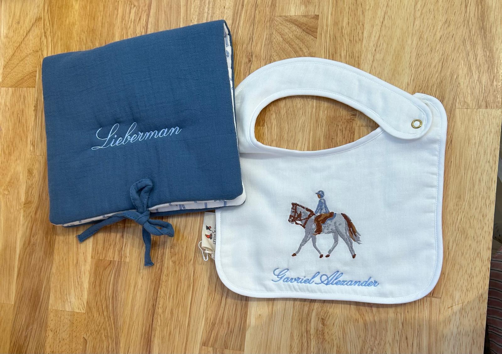 Muslin and Terry Bib