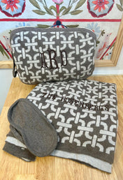 Travel Blanket Eye Mask Set