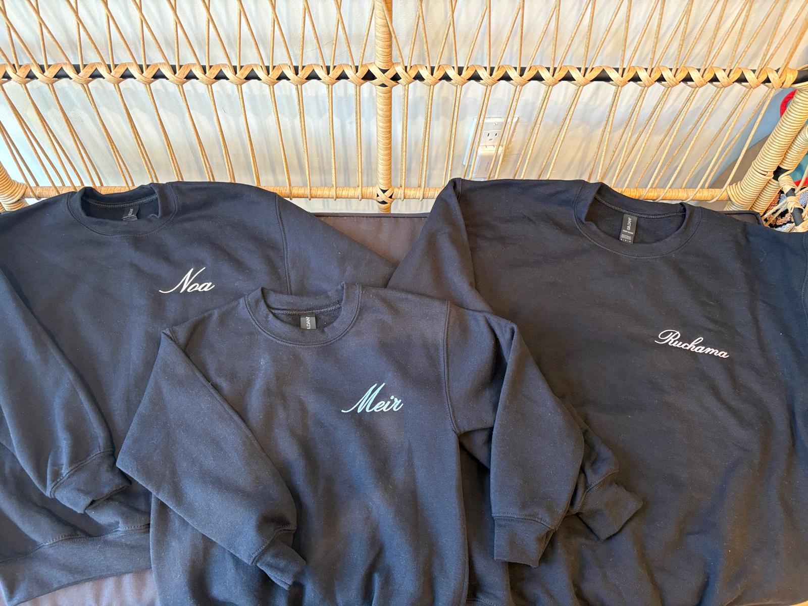 Crewneck Sweatshirt + Embroidery