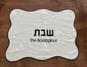 Wavy Linen Challah Cover