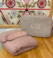 Travel Blanket Eye Mask Set