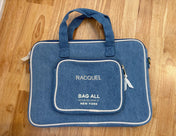 Laptop Case 13", Handle & Charger Pocket, Denim
