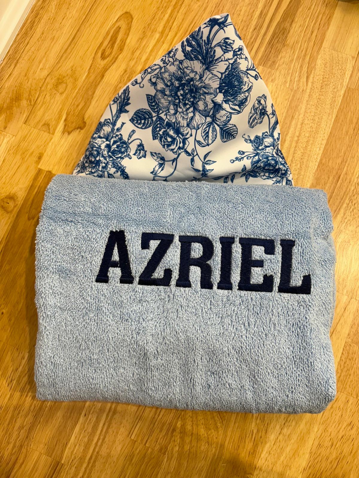 Toile Hooded Towel