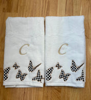 Onyx Butterfly Hand Towel