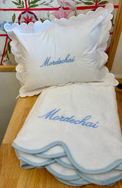 Double Thick Scalloped Baby/Boudoir Pillow Shams and Insert