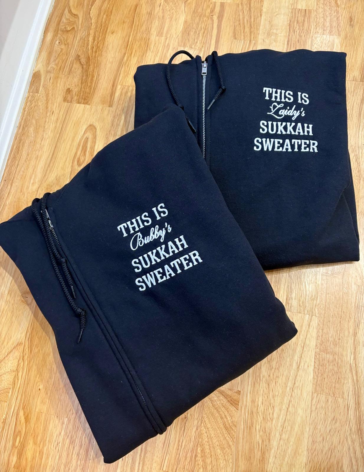Zip Up Sweatshirt + Embroidery