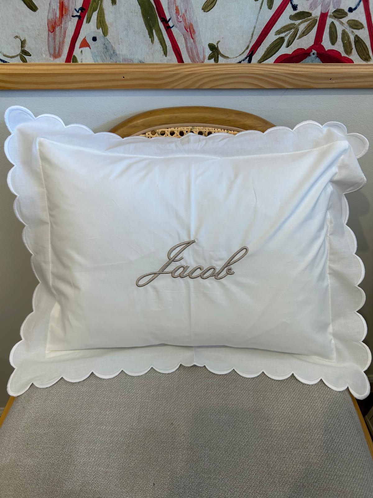 Double Thick Scalloped Baby/Boudoir Pillow Shams and Insert